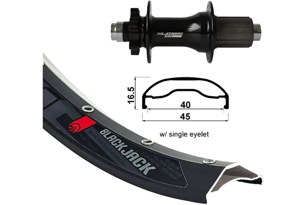 XLC Wheel Rodi Ready 40 27,5″ Kiekko Taakse