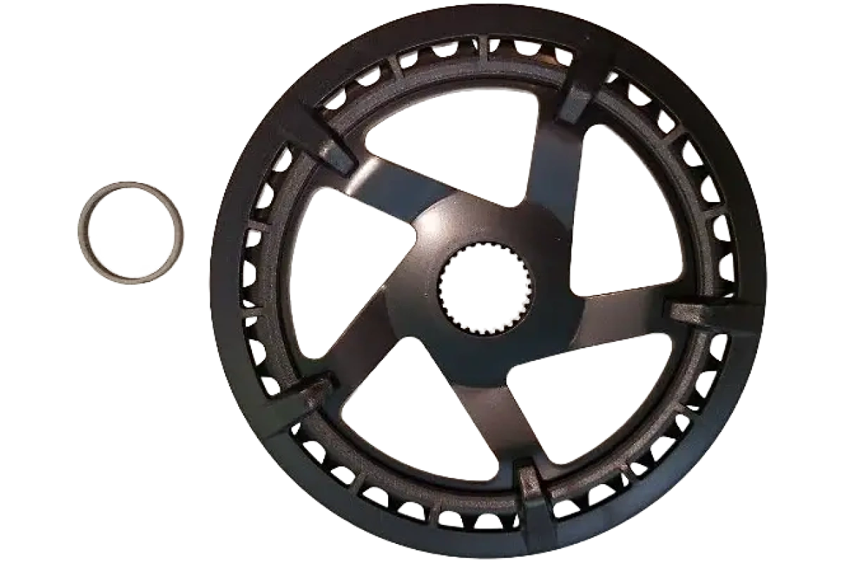 Yamaha Eturatas 38T – Yamaha PW-ST_TE, Sisältää ketjusuojan