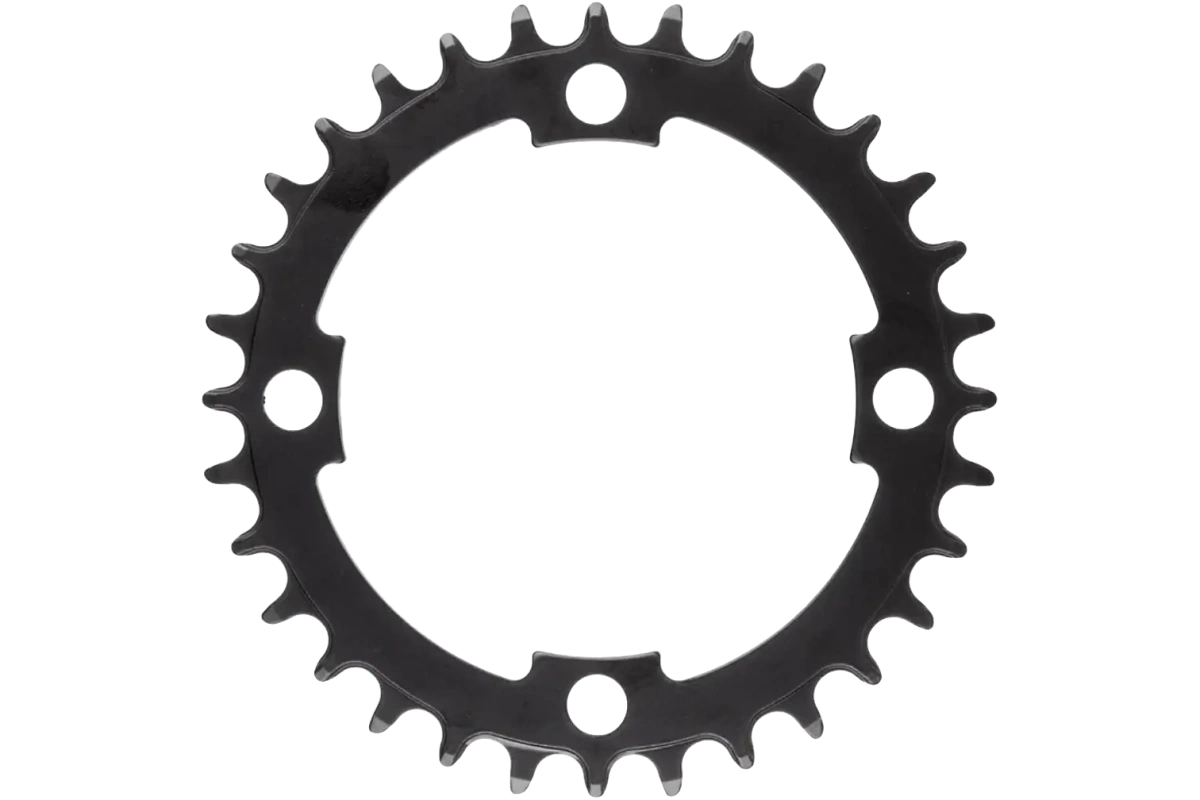 Tämä 36-hampainen eturatas on suunniteltu erityisesti sähköpyöräkäyttöön, jossa voimansiirron osilta vaaditaan tavallista enemmän kestävyyttä. Valmistettu vahvasta teräksestä, ratas kestää suuria vääntövoimia ja tarjoaa pitkän käyttöiän myös kovassa käytössä. Narrow Wide -hammastus pitää ketjun tiukasti paikoillaan ja vähentää putoamisriskiä, mikä tekee siitä luotettavan valinnan niin maastossa, poluilla kuin sähköavusteisessa arkiajossakin. BCD104-standardin mukainen kiinnitys mahdollistaa helpon asennuksen ja yhteensopivuuden useiden eri kampien kanssa. Tyylikäs musta viimeistely sulautuu hyvin sähköpyörän ulkonäköön ja antaa rattaalle modernin ilmeen. Tämä eturatas on erinomainen valinta päivitykseksi tai varaosaksi, kun tarvitset luotettavan ja kestävän komponentin sähköpyörän voimansiirtoon. Tekniset tiedot: • Tuote: Eturatas / Chainwheel E-Bike • Hampaat: 36H • Hammastus: Narrow Wide (ketjun parempi pysyvyys) • Kiinnitys: BCD104 • Materiaali: Teräs • Väri: Musta • Käyttö: Sähköpyörät (E-Bike), maastoajo, trekking Eturatas Chainwheel E-bike, 36h, Narrow wide, BCD104, teräs, musta