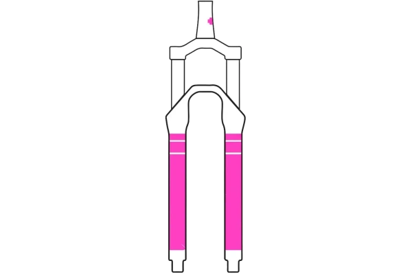 MUC-OFF Fork protector Fork Kit Color salama