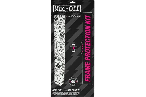 MUC-OFF Frame protector E-MTB kit - Runkosuoja-setti - Color: Punk
