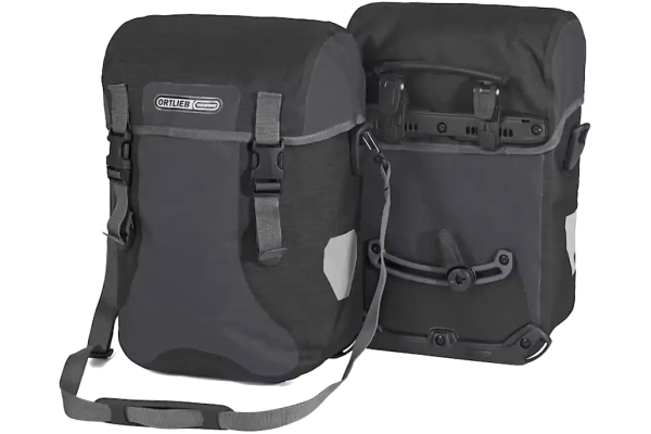 ORTLIEB SPORT-PACKER PLUS MUSTA SIVULAUKKU VESITIIVIS, PARI