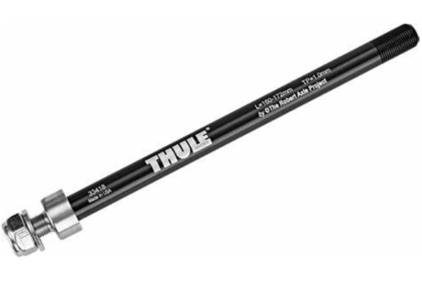 THULE 12x1,0 Syntace -lastenkuljetusperäkärryn läpiakseliadapteri 160-172mm