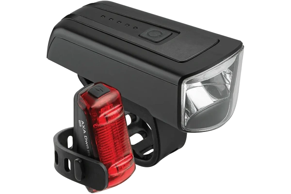 AXA Etu- ja takavalosetti 70 Lux Musta